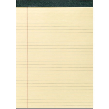 Roaring Spring Recycled Legal Pad, Rld, 8-1/2"x11-3/4", 40 Pads, Canary 12PK ROA74712